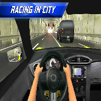 racing in city