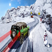 suv snow driving 3d