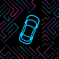 Neon Car Maze